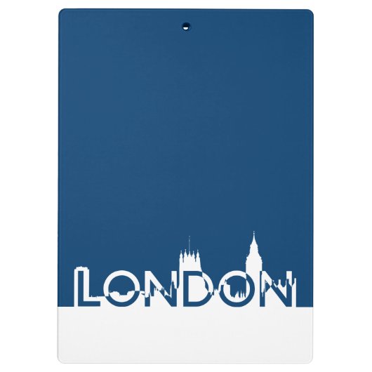 Londoner Silhouette Klemmbrett (Rückseite)