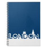 Londoner Silhouette Notizblock (Vorderseite)