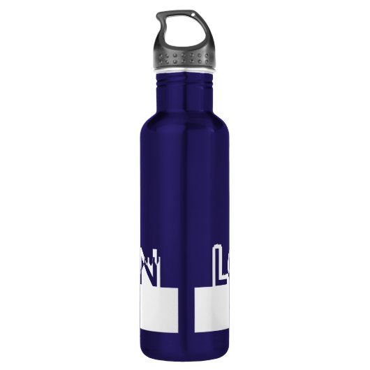 Londoner Silhouette Trinkflasche (Rückseite)