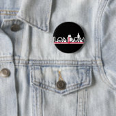 Londoner Silhouette und englische Flagge Button (Beispiel)