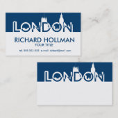 Londoner Silhouette Visitenkarte (Vorne/Hinten)