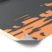 Londoner Silhouetten - Big Ben bei Sunset Poster (Ecke)