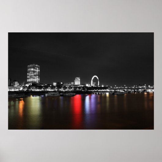 Londoner Skyline-Farbpalette Poster (Vorne)