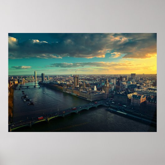 Londoner Skyline Poster (Vorne)