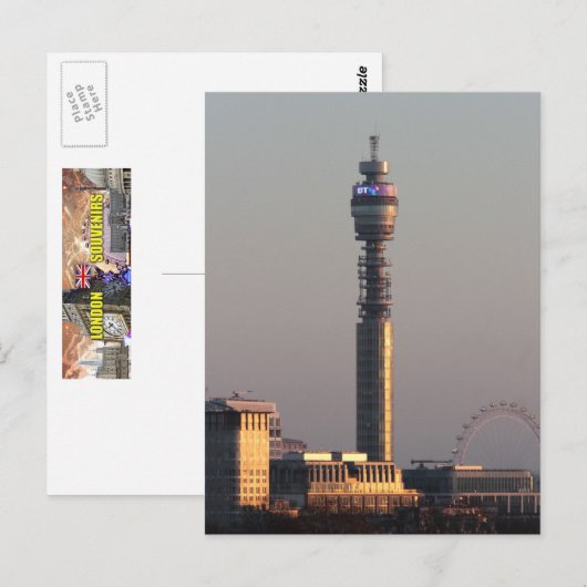 Londoner Skyline Postkarte (Vorne/Hinten)