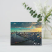 Londoner Skyline Postkarte (Stehend Vorderseite)