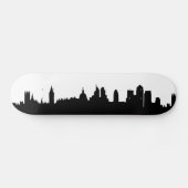Londoner Skyline-Silhouette City Skateboard (Horizontal)