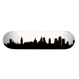 Londoner Skyline-Silhouette City Skateboard