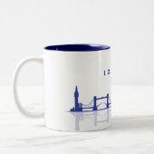 Londoner Skyline-Tasse Zweifarbige Tasse (Links)