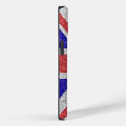 Londoner Style Glitzer Flag Britische Union Jack Case-Mate iPhone Hülle (Rückseite / Rechts)