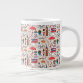Londoner Symbolmuster Jumbo-Tasse (Rechts)