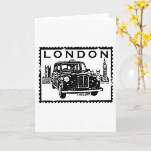 Londoner Taxi Karte (Gelbe Blume)