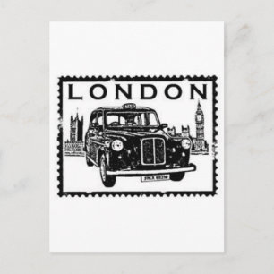 Londoner Taxi Postkarte