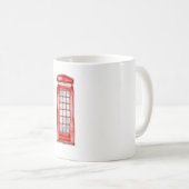 Londoner Telefonie-Tasse Kaffeetasse (VorderseiteRechts)