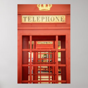 Londoner Telefonkabine Poster