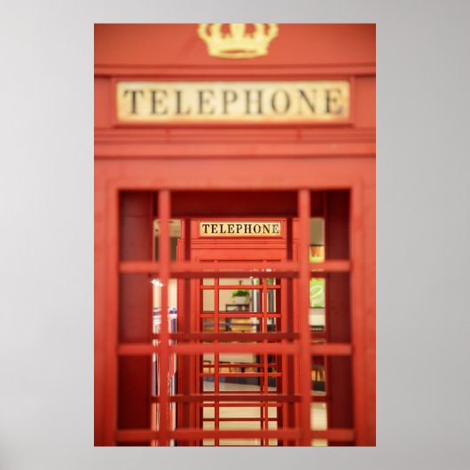 Londoner Telefonkabine Poster (Vorne)