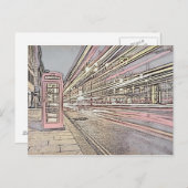 Londoner Telefonkabine Postkarte (Vorne/Hinten)
