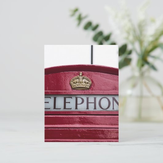 Londoner Telefonkabine Red Postkarte (Stehend Vorderseite)