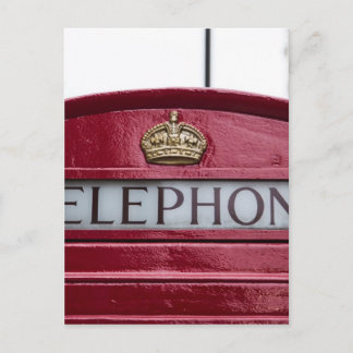 Londoner Telefonkabine Red Postkarte
