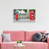 Londoner Telefonkabine und Postbox Leinwanddruck (Insitu (Wohnzimmer))