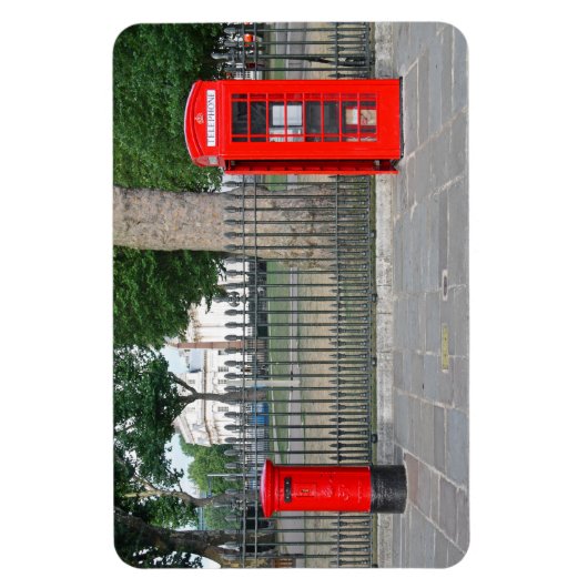 Londoner Telefonkabine und Postbox Magnet (Vertikal)