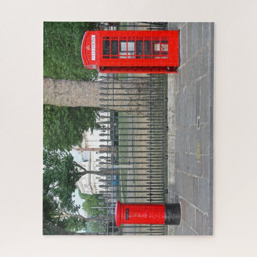 Londoner Telefonkabine und Postbox Puzzle (Vertikal)