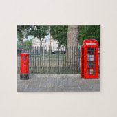 Londoner Telefonkabine und Postbox Puzzle (Horizontal)