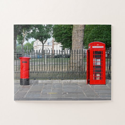 Londoner Telefonkabine und Postbox Puzzle (Horizontal)