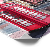 Londoner Telefonkabine Watercolor Poster (Ecke)