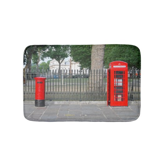 Londoner Telefonzelle Badematte (Vorderseite)