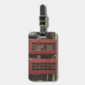 Londoner Telefonzelle Gepäckanhänger (Vorderseite vertikal)
