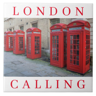 Londoner Telefonzelle Keramik Fliese
