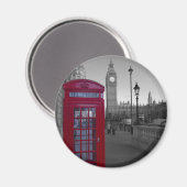Londoner Telefonzelle Magnet (Vorderseite/Rückseite)