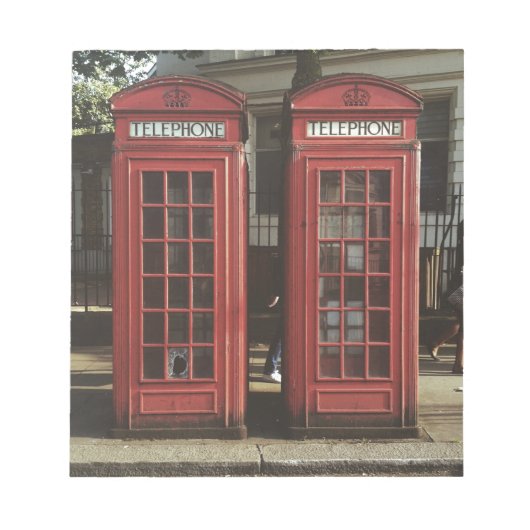 Londoner Telefonzelle Notizblock (Vorderseite)