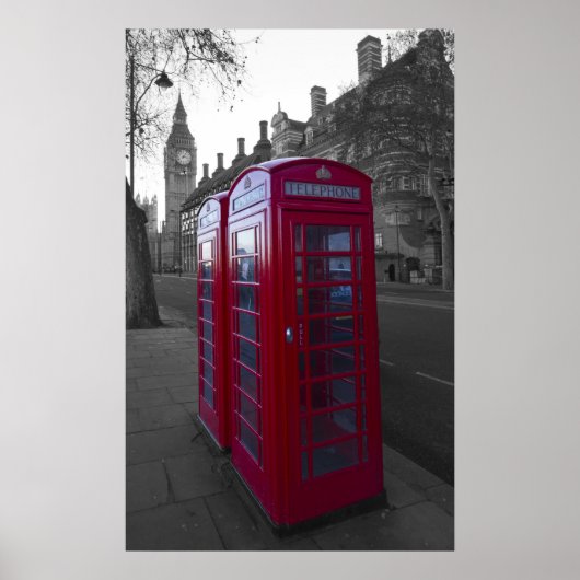 Londoner Telefonzelle Poster (Vorne)