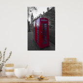 Londoner Telefonzelle Poster (Küche)