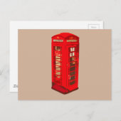 Londoner Telefonzelle Postkarte (Vorne/Hinten)