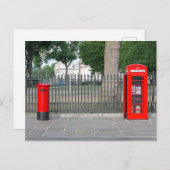 Londoner Telefonzelle Postkarte (Vorne/Hinten)