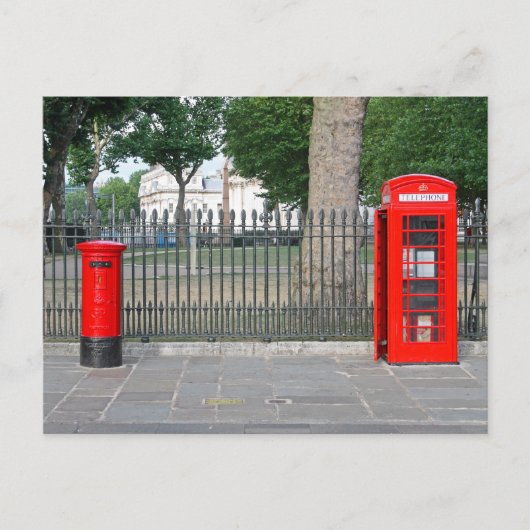 Londoner Telefonzelle Postkarte (Vorderseite)
