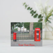 Londoner Telefonzelle Postkarte (Stehend Vorderseite)
