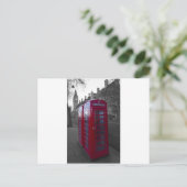 Londoner Telefonzelle Postkarte (Stehend Vorderseite)