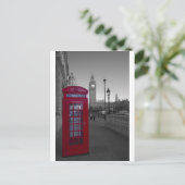 Londoner Telefonzelle Postkarte (Stehend Vorderseite)