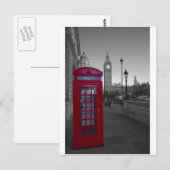 Londoner Telefonzelle Postkarte (Vorne/Hinten)