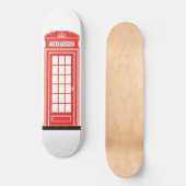 Londoner Telefonzelle Skateboard (Vorderseite)