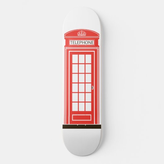 Londoner Telefonzelle Skateboard (Vorderseite)