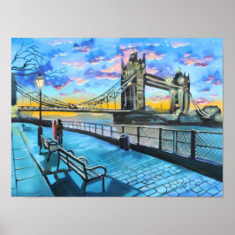 Londoner Themse Poster