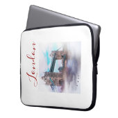 Londoner Tower Bridge Computer Laptop Sleeve (Vorderseite Links)