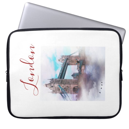Londoner Tower Bridge Computer Laptop Sleeve (Vorderseite)