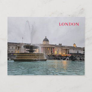 Londoner Trafalgar Square-Aussicht Postkarte