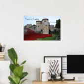 Londoner Turm mit Keramik Poppies - Poster (Heimbüro)